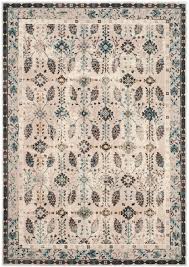 safavieh serenity ser208d 5 1 x 7 6 cream turquoise area rug