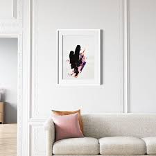 Pulp Heavy Black Pink Abstract Wall Art