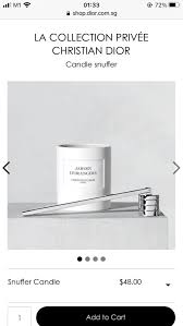 christian dior candle snuffer luxury