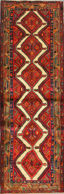 persian rug runner handmade 3x9 hamadan