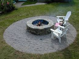 fire pit round gravel fire pit