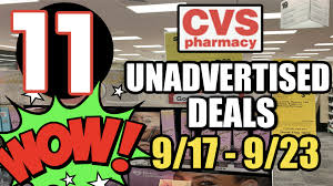 cvs unadvertised deals 9 17 9 23