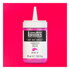 Liquitex Soft Body Artist Acrylic Fluorescent Pink 59 Ml Bottle