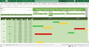 power gantt chart project planner for
