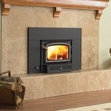 Wood Burning Fireplace Insert In The
