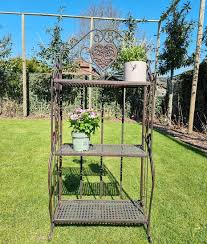 Wrought Iron Garden Rack Flower Rack