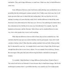 Comparing And Contrasting Essay Example Template Compare Contrast