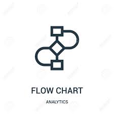 Flow Chart Icon Vector From Analytics Collection Thin Line Flow