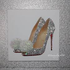 Silver Glitter Shoes Glitter Canvas