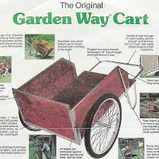 Vtg 1980 Garden Way Wood Wheel Cart