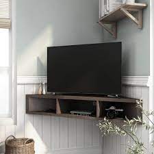 Oak Particle Board Corner Tv Stand Fits