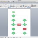 Create Process Flow Chart Word Diagram How To Make A In 2010