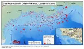 Oil Fields And Gas Fields Map Offshore Mississippi State