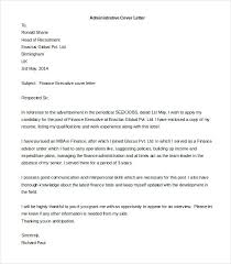 Consulting Cover Letter Template Administrative Cover Letter