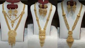 dubai gold light weight necklace design