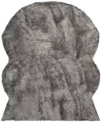 safavieh faux sheep skin fss115d grey