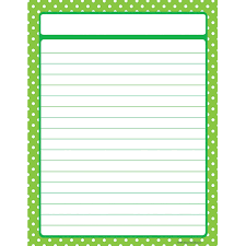 Details About Lime Polka Dots Lined Chart Teacher Created Resources Tcr7676