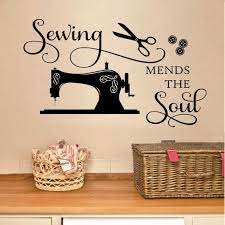 Craft Room Wall Decal Sewing Mends The