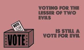 Image result for lesser of two evils