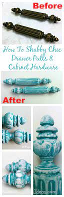 how to shabby chic antique cabinet hardware
