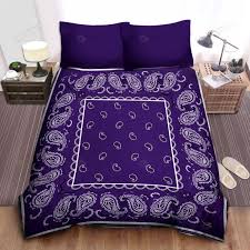 Royal Purple Bandana Bedding Set