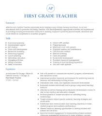 first grade teacher resume exles