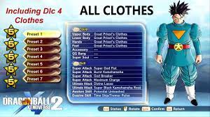 dbxv2 all 5 stars clothes with stats