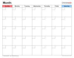 monthly planner templates for microsoft