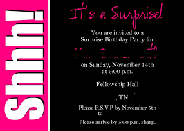 Free Printable Surprise Party Invitation Templates Birthday