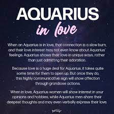 an aquarius in love