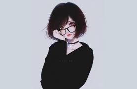 The older she gets, the longer she keeps her short hair. Anime Girl Short Hair Wallpapers Wallpaper Cave