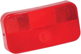 Amazon Com Replacement Part Taillight Lens Red With License Bracket Automotive