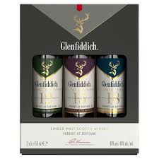 glenfiddich whisky 3x 5cl miniature