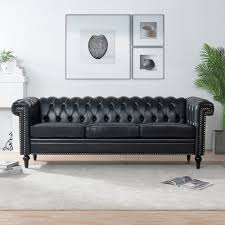 chesterfield sofa leather upholstered