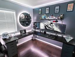 21 best farmhouse home office ideas that you will love in 2021 desk set up. 55 Gaming Room Ideas With Cool Decor