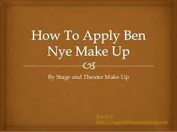 How To Apply Ben Nye Make Up