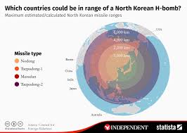 Chart Which Countries Could Be In Range Of A North Korean H