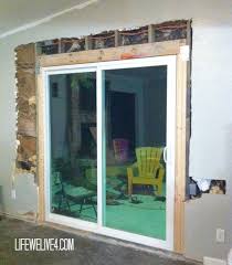 diy installing sliding glass patio doors