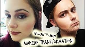 woman to man makeup transformation