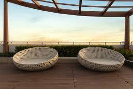 inium rooftop garden with chairs