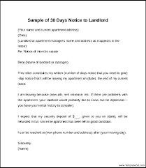 Move Out R To Landlord Sample Example Of Day Notice Vacate