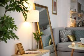 incorporate mirrors in the living room