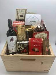 wine chocolate gift basket naples