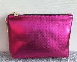 ysl beauty pink makeup cosmetics bag