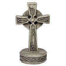 Small Celtic Cross Solid Rock Stone Works