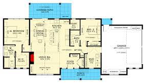 One Floor Modern Farmhouse Plan With 2