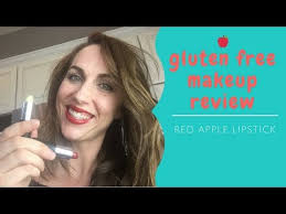 makeup review with red apple lipstick