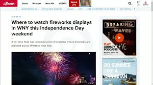watch fireworks displays in wny
