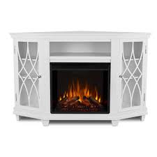 lynette electric fireplace in white