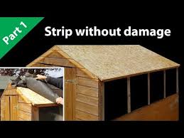 how to felt a shed roof part 1 strip